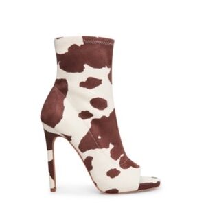Steve Madden - Elettra Cow Print Booties